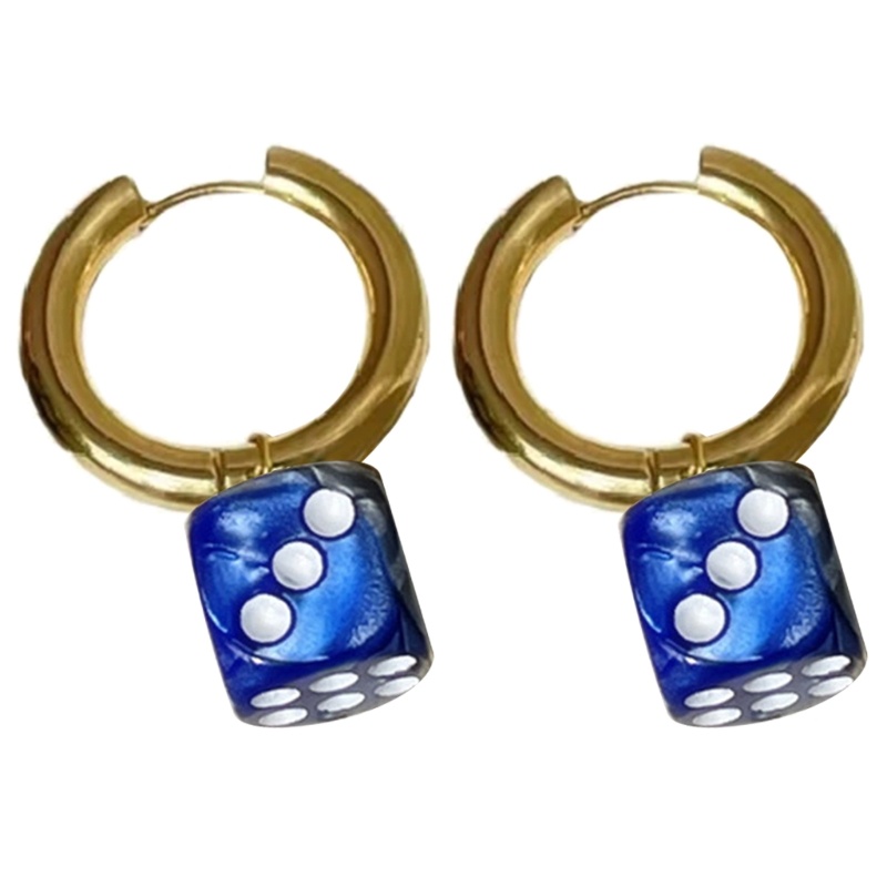 Khuyên Tai Dạng Vòng Lủng Lẳng Có Khóa Cho Nữ