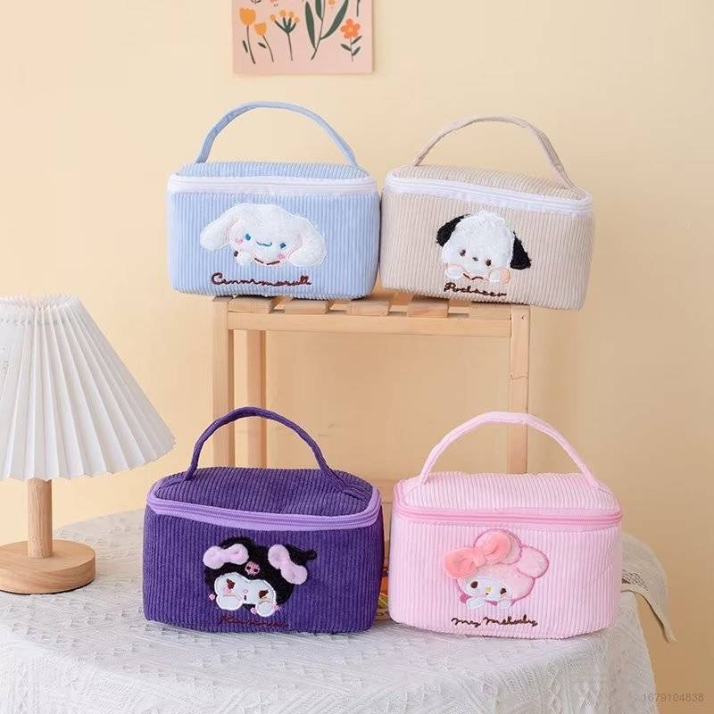 Túi Đựng Mỹ Phẩm SY2 Sanrio mymelody Kuromi Cinnamon Pochacco Nhồi Bông Cá Tính Sức Chứa Lớn