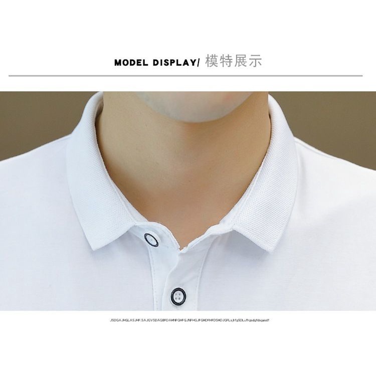 Áo Thun POLO 40% Cotton Tay Ngắn Thoáng Khí Thời Trang Mùa Hè Cho Nam