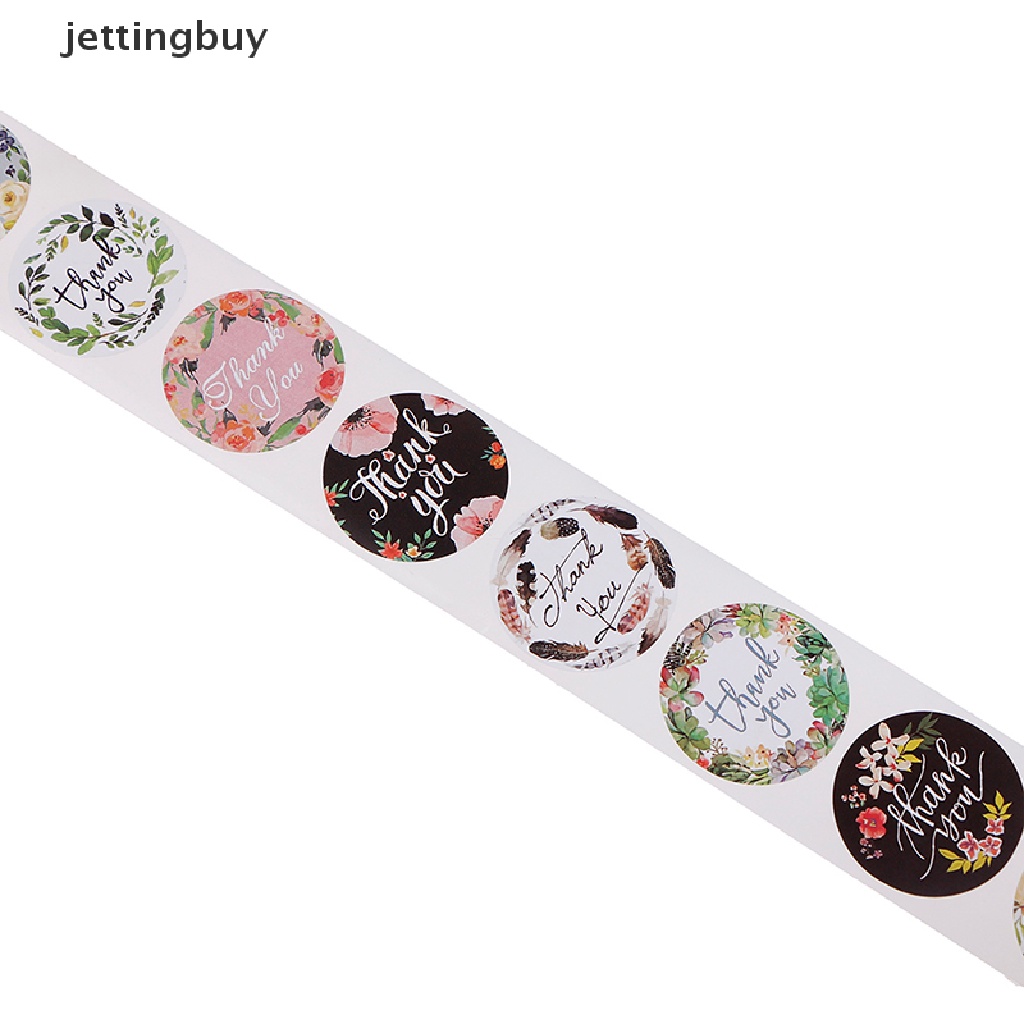 Bộ 500 Miếng Dán In Chữ Thank You Dùng Trang Trí Sổ Tay Tiệc Cưới