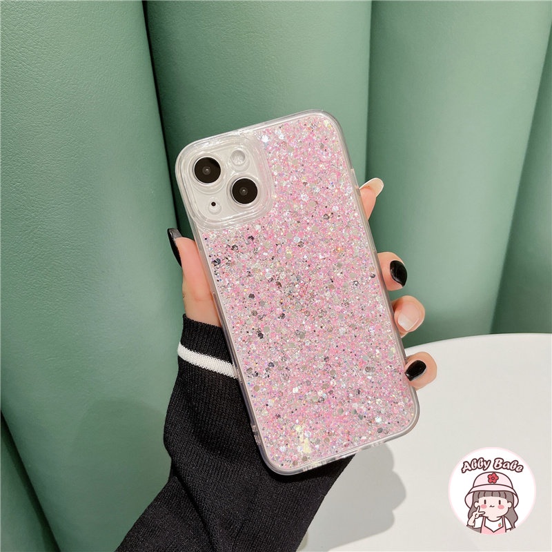 Ốp Điện Thoại TPU Mềm Trong Suốt Đính Đá Lấp Lánh Chống Mồ Hôi Cho IPhone 14 Pro Max 13 12 11 Pro Max