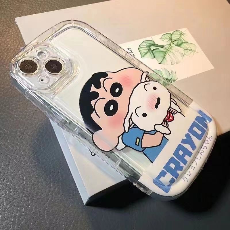 ✅Ốp Điện Thoại Mềm In Hoạt Hình Shin-Chan 2HXU Cho Iphone 14 / 13 12Promax xr x 7 / 8