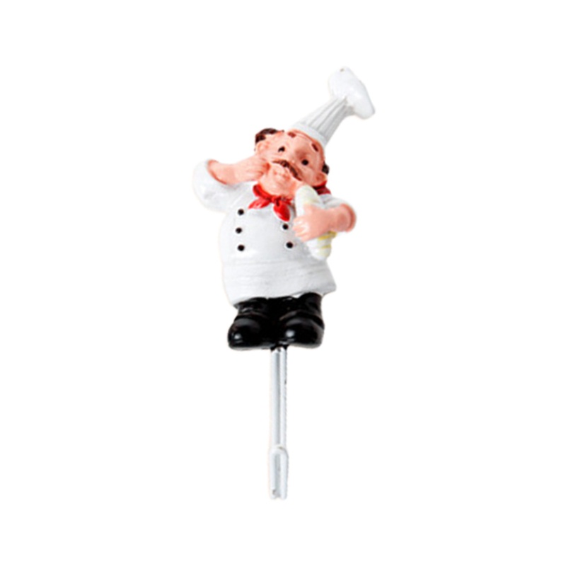 Móc Treo Đồ Bằng Thép Không Gỉ Hình Đầu Bếp Hoạt Hình Sáng Tạo