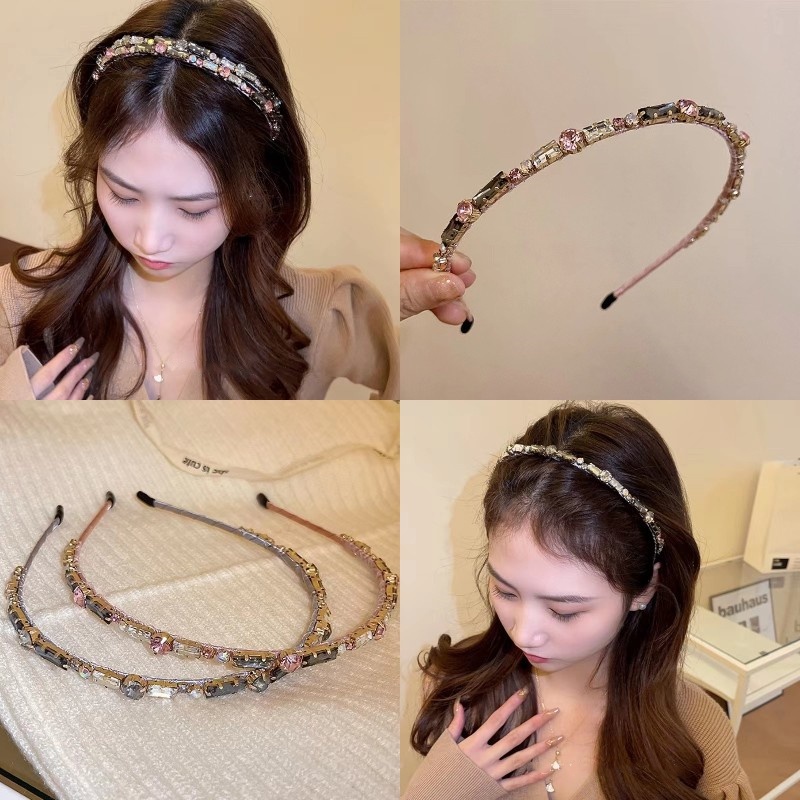 Băng Đô Cài Tóc Bằng Kim Loại Đính Đá zircon Cao Cấp Phong Cách Hàn Quốc Cổ Điển Thời Trang 2023 Dành Cho Bạn Nữ Mới