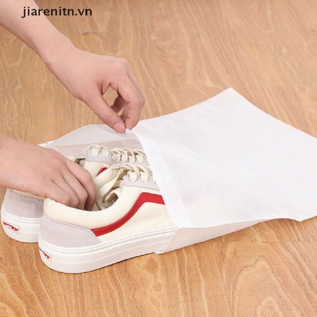 Bộ 10 Túi Đựng Giày Bằng Vải Không Dệt Trong Suốt Chống Bụi