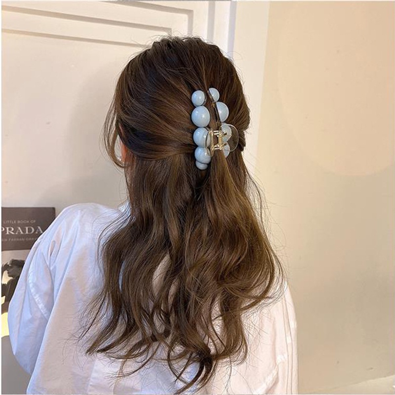 Kẹp Tóc Hình Cá Mập Đính Ngọc Trai Thời Trang Hàn Quốc