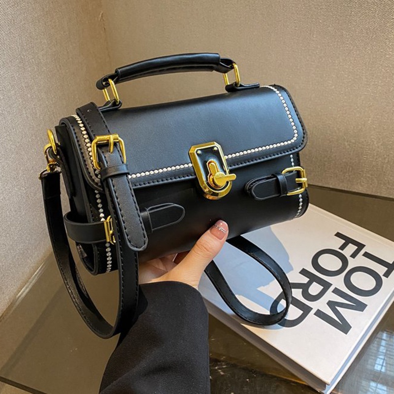 Túi đeo chéo IELGY dáng vuông nhỏ phong cách Pháp thời trang cao cấp cho nữ