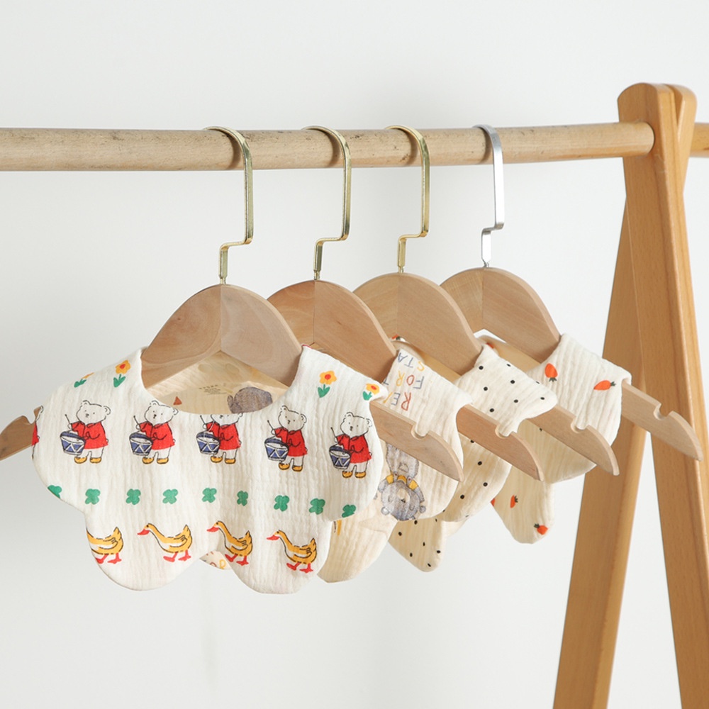 Yếm Ăn Cotton 6 Lớp Mềm Mại Có Thể Xoay Vòng Dành Cho Bé Sơ Sinh Năm 2023