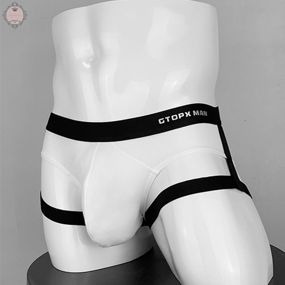 Men\s Jockstrap Breathable Underwear Backless Jockstrap Briefs Underpants Thong Underwear