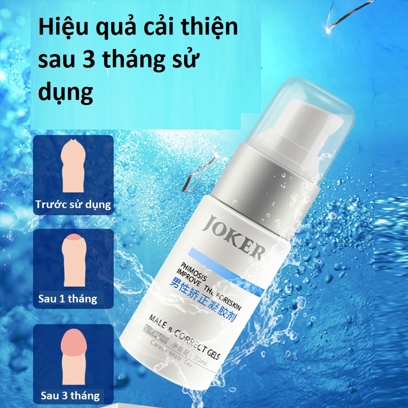 Chai Gel 30ml bôi cải thiện tình trạng hẹp, dài bao qđ, viêm qđ của bạn nam
