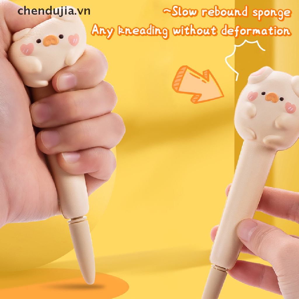 DUJIA 1pcs Slow Rebound Creative Deion Neutral kawaii gel pens Antistress Squeeze Fidget Toy Stress Relief Squishy Toys for kids VN