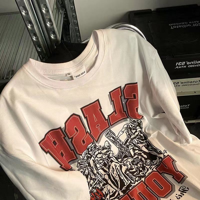 Áo Thun Ngắn Tay Phong Cách Âu Mỹ Cổ Điển Thời Trang Mùa Hè Mới