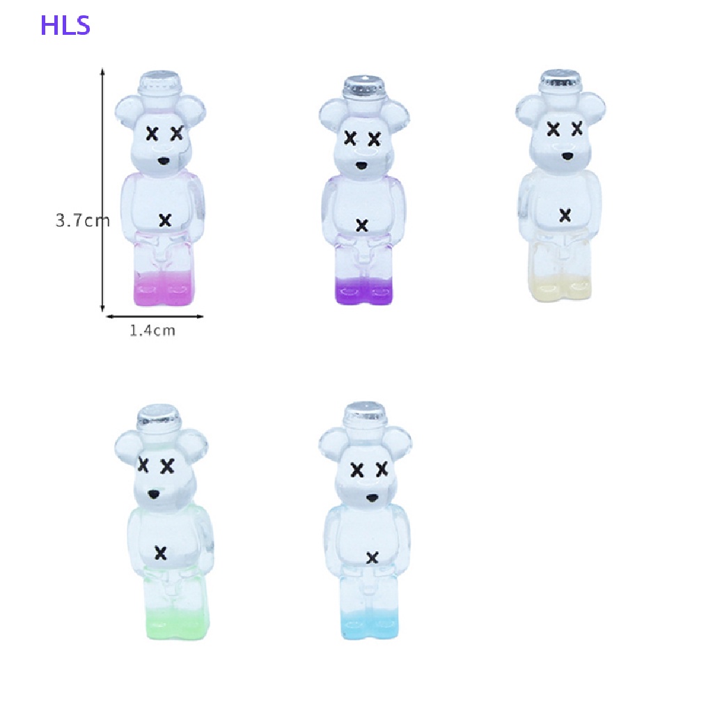 Bộ 5 Gấu Dạ Quang Dùng Trang Trí Phong Cảnh DIY