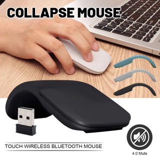 Chuột không dây bluetooth 2.4g gấp gọn chuột im lặng cảm ứng arc có thể gập lại cho máy tính xách tay máy vi tính