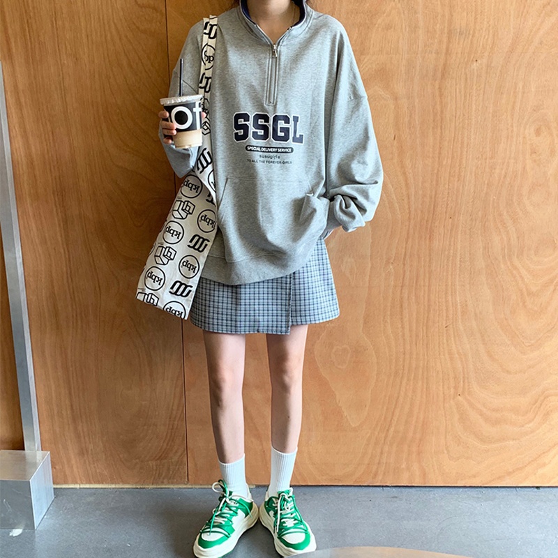 Hàng Có Sẵn Áo Hoodie Unisex Oversize Phong Cách Hàn Quốc