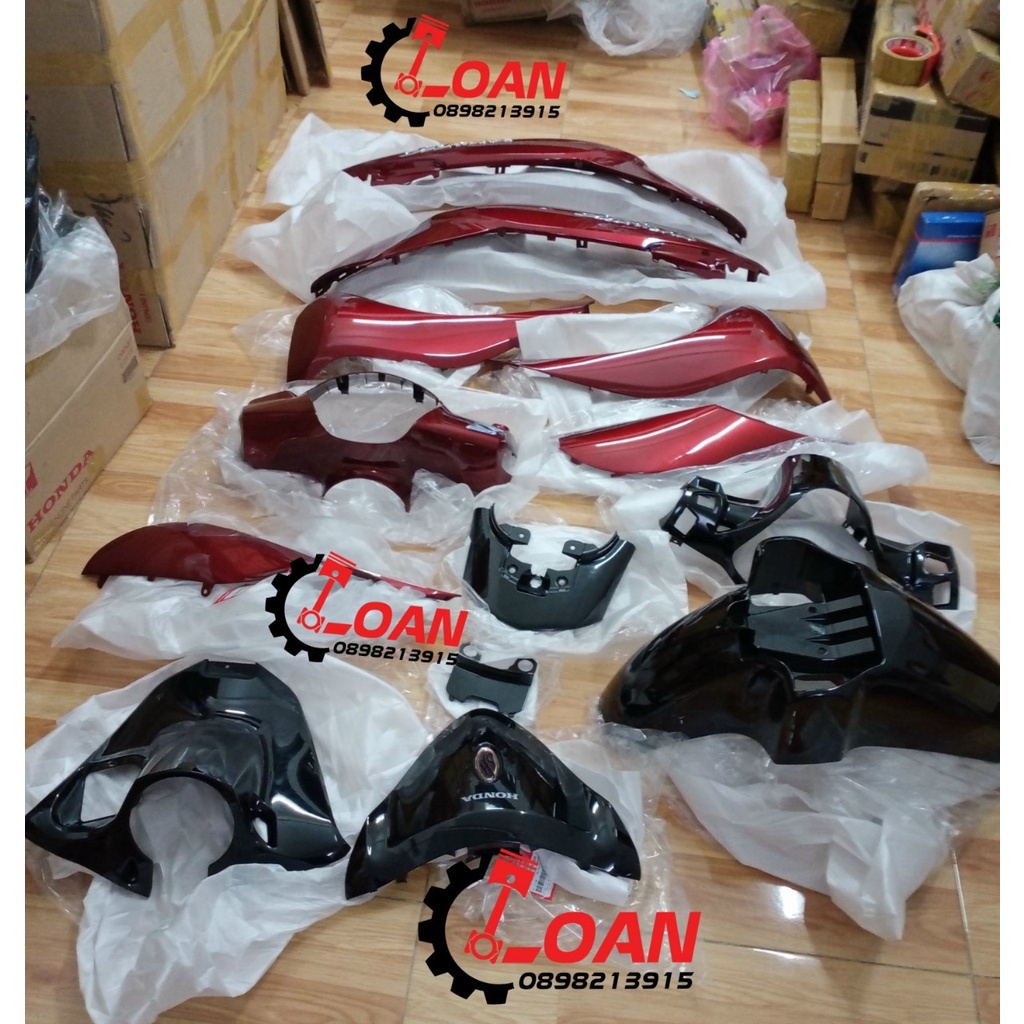 DÀN ÁO SH MODE ĐOI 2018 - 2020 MÀU ĐO ĐEN, ĐỎ ĐÔ HÀNG ZIN HONDA CHÍNH HÃNG