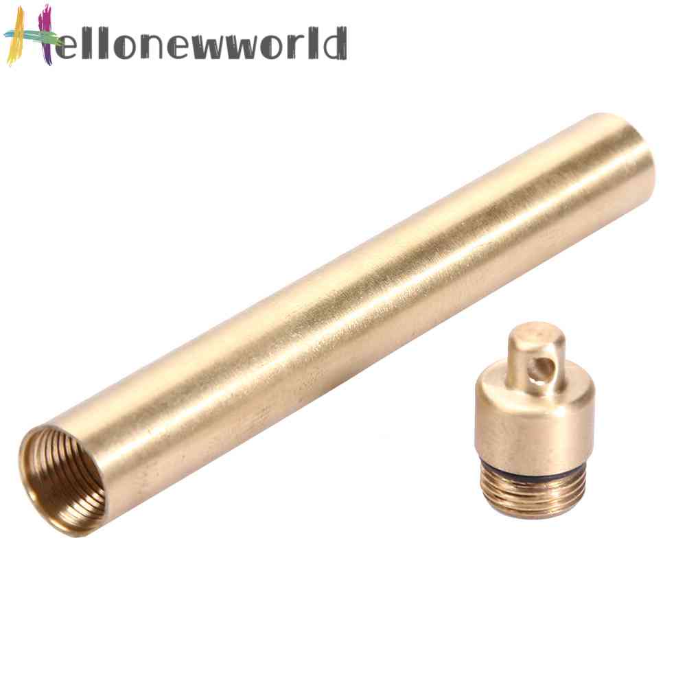 Ti Alloy Waterproof Canister Mini Toothpick Holder Capsule Seal Bottle Keyring