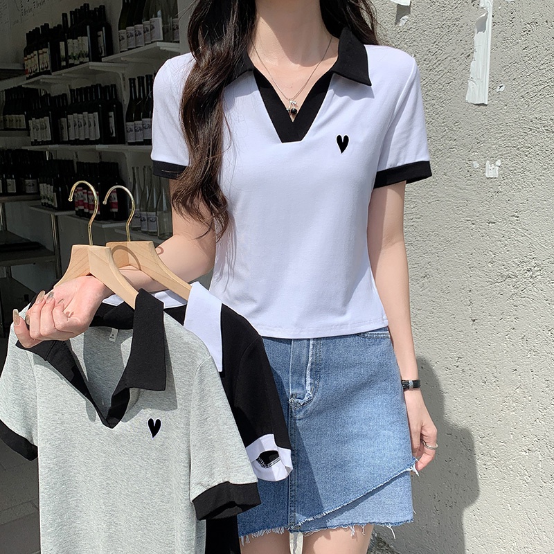 NRVP Áo Thun Tay Ngắn Dáng Ôm In Họa Tiết Độc Đáo Thời Trang Đường Phố Hàn Quốc Cho Nữ