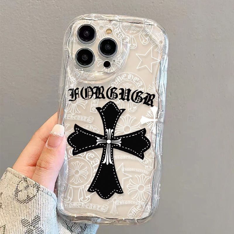 ✅Ốp Điện Thoại Mềm Trong Suốt Chống Sốc Họa Tiết Thánh Giá Cho iPhone14 / 13promax 12 / 11 7 / 8p xsxr