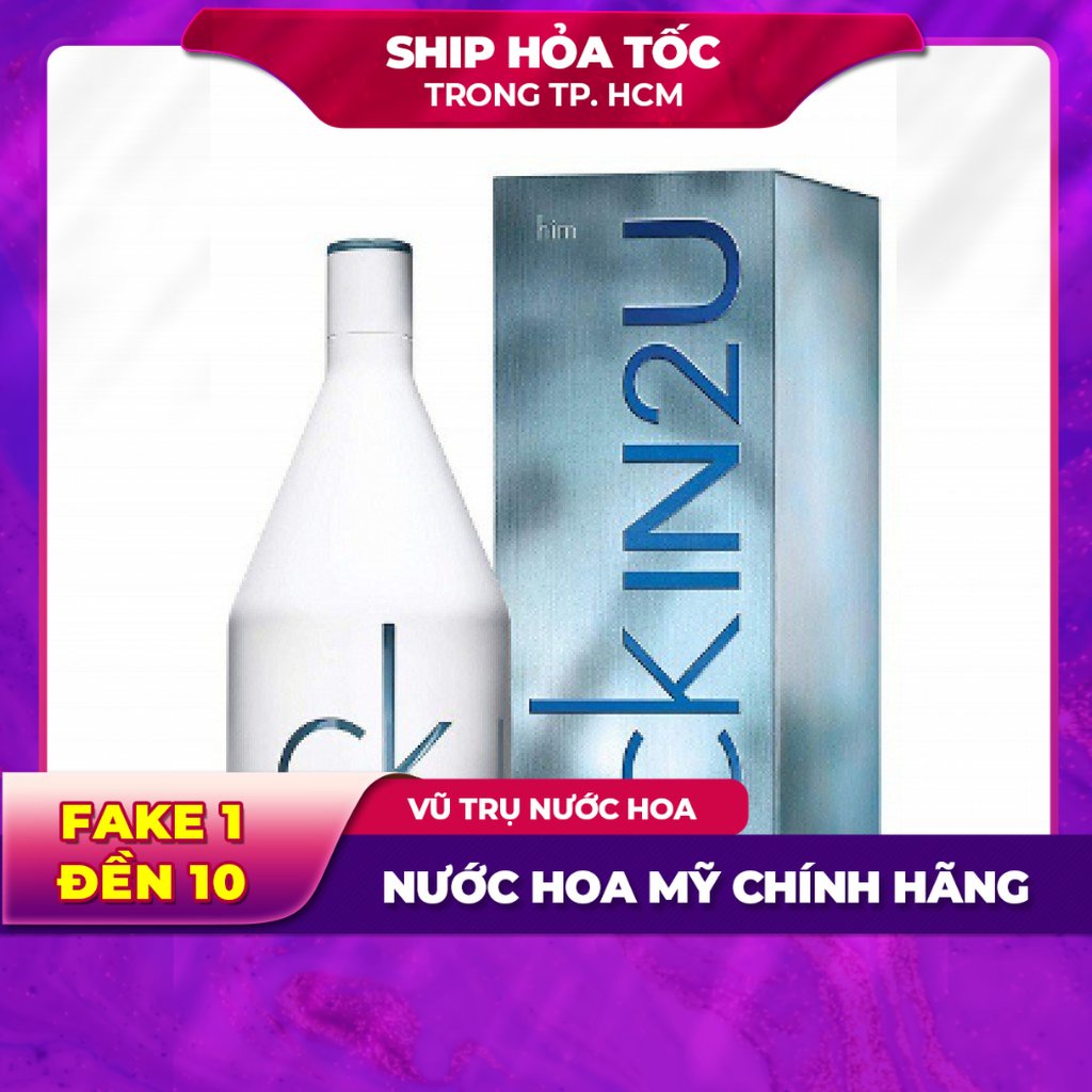 Nước hoa nam CALVIN KLEIN IN2U FOR HIM EDT 150ml giá rẻ cao cấp chính hãng