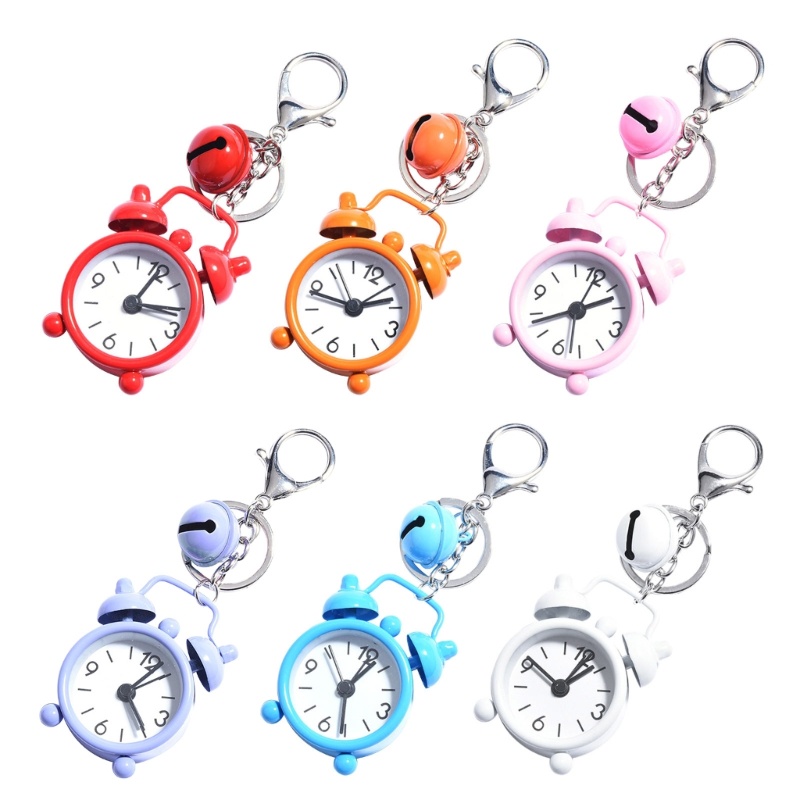 Đồng Hồ Báo Thức Mini Có Móc Khóa Hợp Kim Cho Cặp Đôi