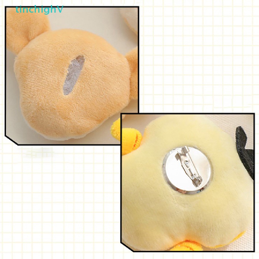 DISNEY [TinchighV] Ghim Cài Áo Khoác Túi Xách Hình Gấu Winnie / Hổ / Vịt Bông Dễ Thương DIY
