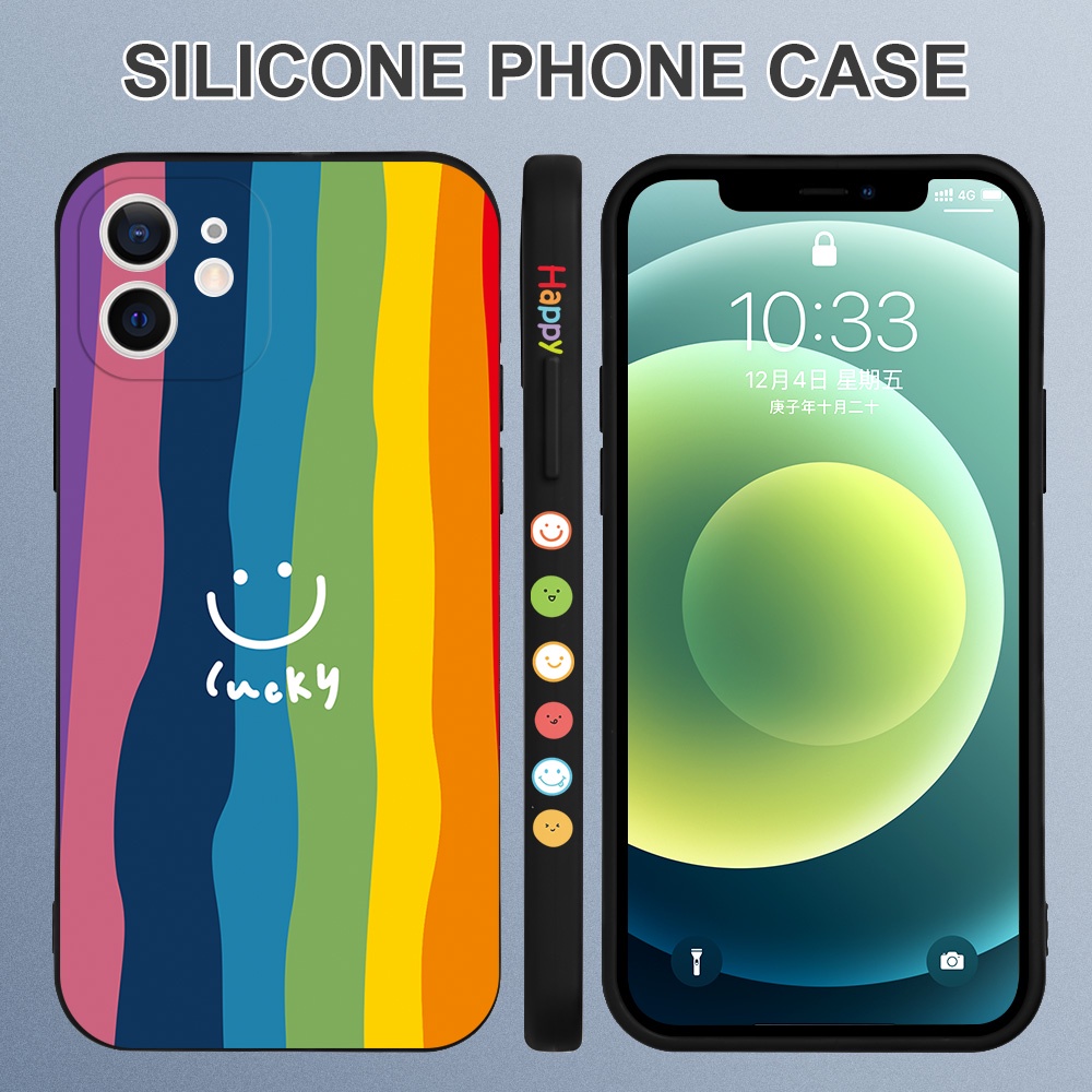 Ốp Điện Thoại Mềm Hình Cầu Vồng Cho Realme 3 5 7 8 Pro 5s 8s 5i 6i 8i 9i Casing Realme V13 XT Q Q3 Q3i Narzo 30 #K0111111111111 Tuổi Thơ Mộng