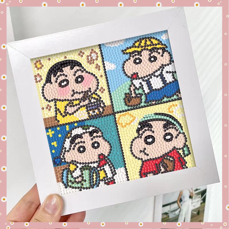 Bộ Đồ Chơi Làm Tranh Đính Đá Thủ Công Tự Làm Toàn Diện Giáo Dục Cho Bé