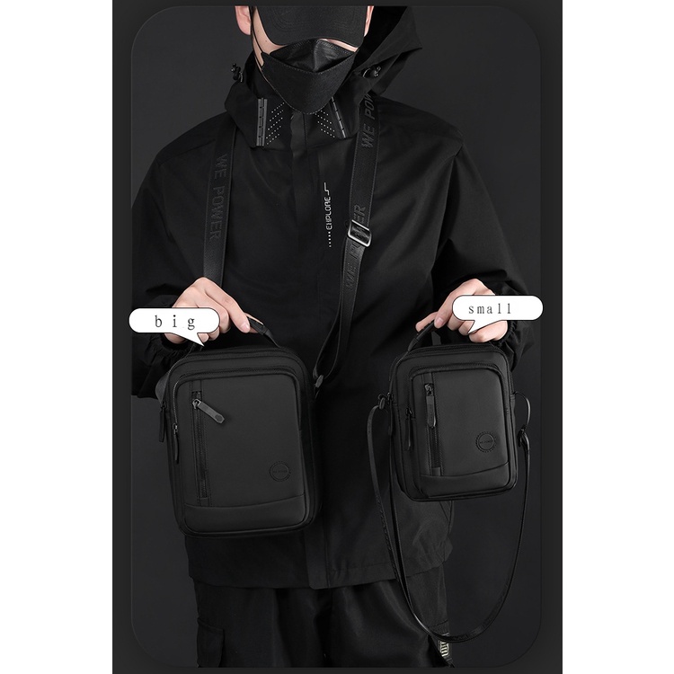 Thời Trang Túi Da Đeo Chéo Cỡ Lớn Cho Nam