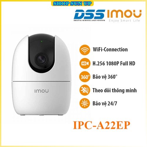 Camera Imou A22EP 2.0 FULL HD 1080 wifi không dây xoay 360 đàm thoại 2 chiều phát hiện chuyển động chính hãng