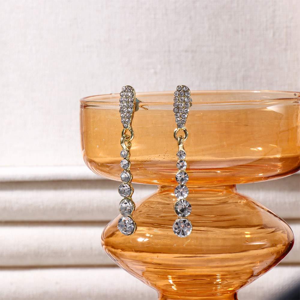 Bông Tai Dáng Dài Phối Tua Rua Thiết Kế Tinh Tế Thời Trang Sang Trọng Cho Nữ