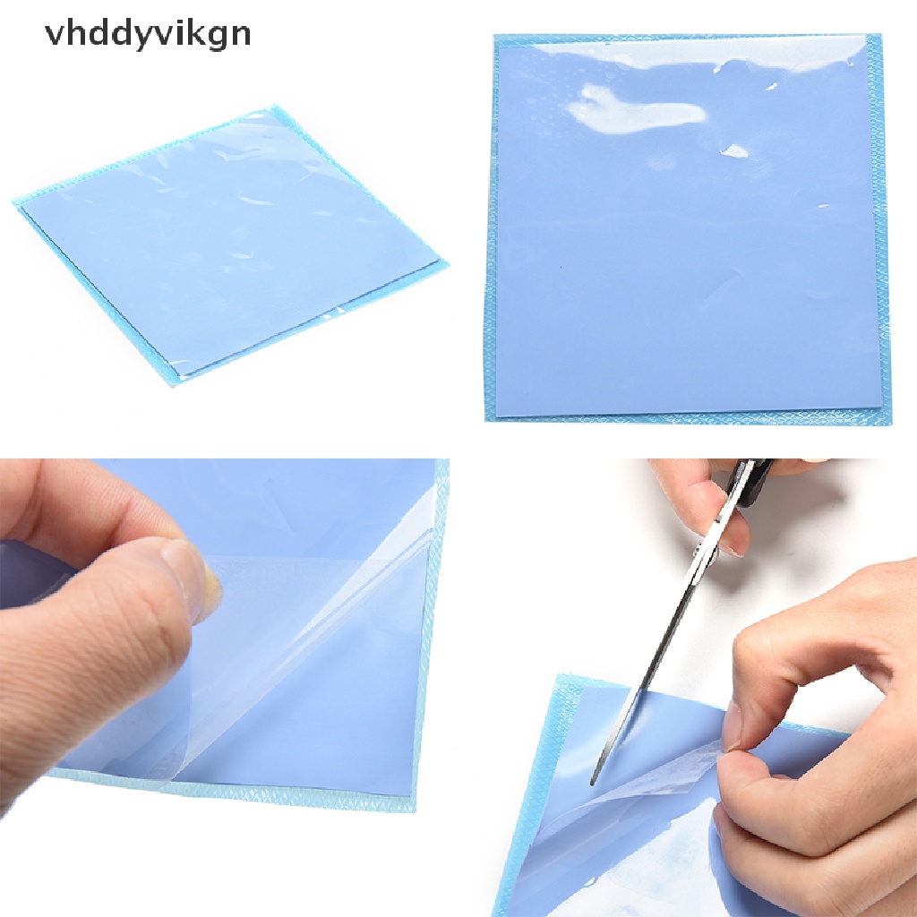 Tấm Tản Nhiệt Màu Xanh Dương Bằng Silicon Kích Thước 100mmx100mmx1mm Tiện Dụng