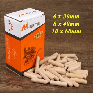 Chốt gỗ tròn loại 1 ghép mộng phi 6mm 8mm 10mm - đnsr