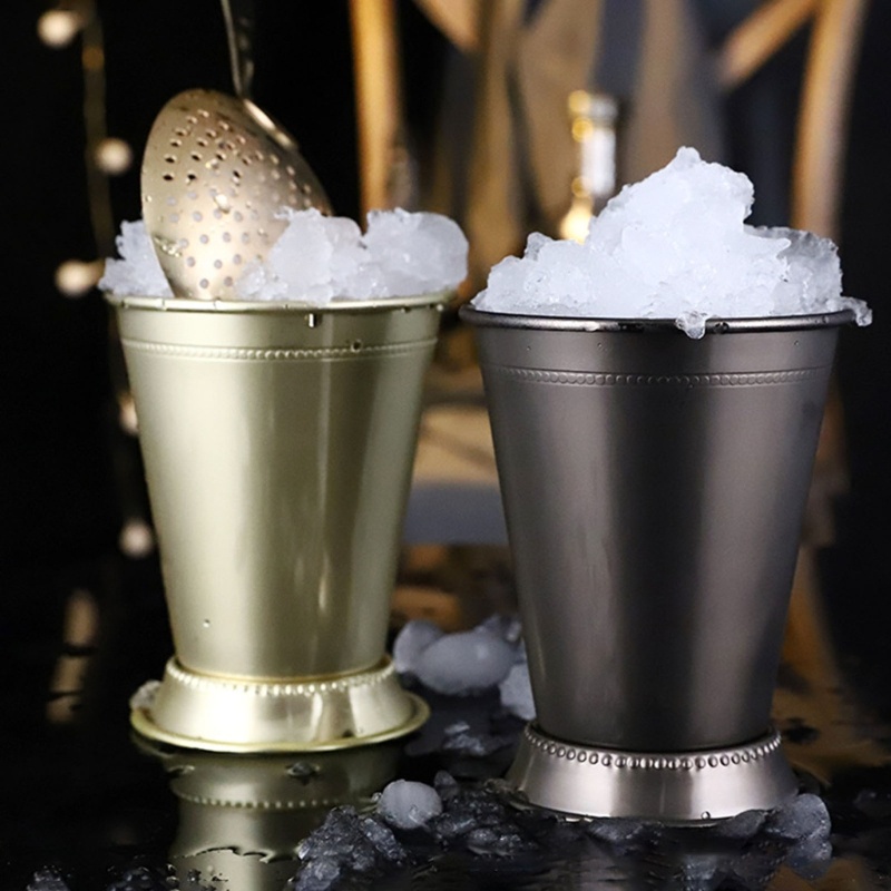 Cốc Uống Bia / Rượu Bằng Thép Không Gỉ Màu Bạc Hà Siêu Cổ Điển Dễ Sử Dụng Cho Quán Bar
