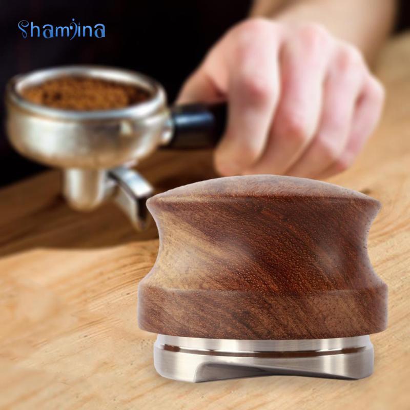 Dụng cụ tán đều cà phê shamjina bằng thép không gỉ 51mm/53mm/58mm cho máy pha cà phê chuyên nghiệp