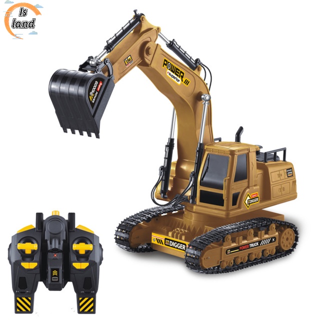 Mô Hình Máy Xúc Điện 10 Kênh Điều Khiển Từ Xa 1: 18 Cho Bé