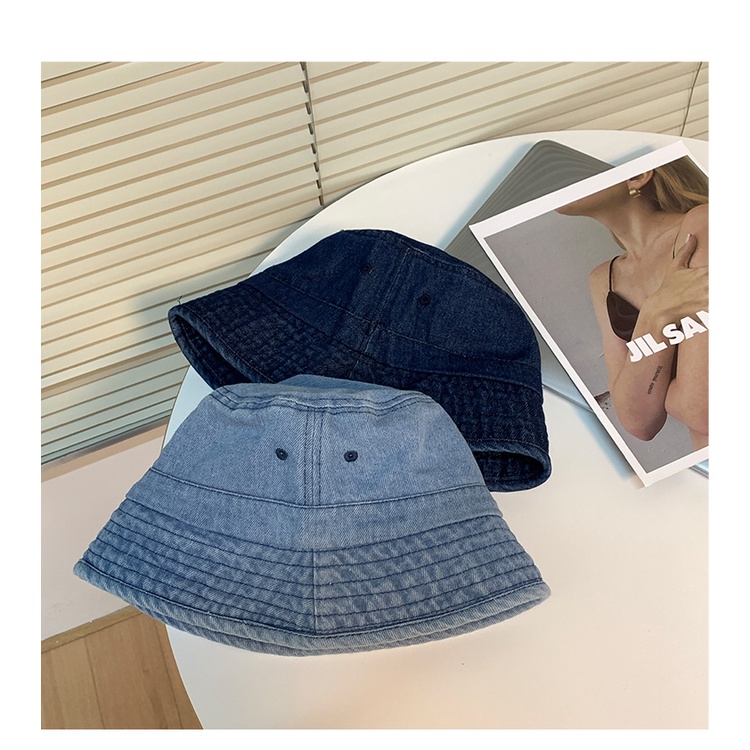 Nón Tai Bèo Vải Jean Phong Cách Hàn Quốc Thời Trang Mùa Hè Cho Nữ