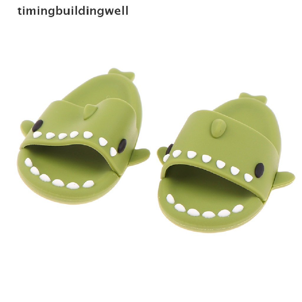 1 Đôi Giày Hình Cá Mập Dễ Thương Cho Búp Bê Tỉ Lệ 1 / 6