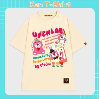 Áo thun nam nữ form gấu upchlab, áo thun nam nữ ken t-shirt 1152