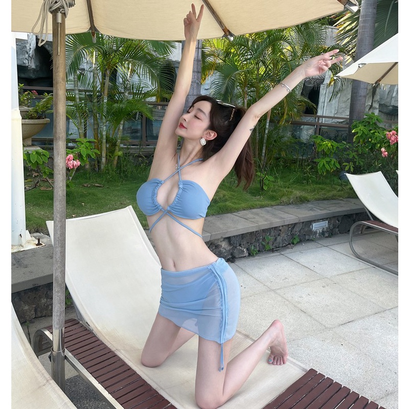 Bộ Đồ Bơi Bikini Ba Mảnh Thời Trang Mùa Xuân Quyến Rũ Cho Nữ XLYZB014