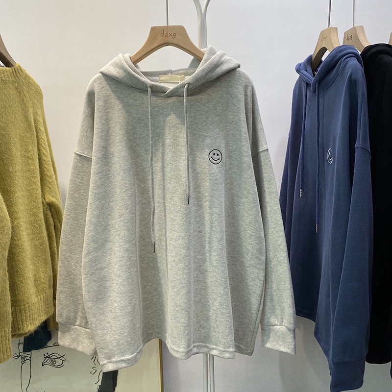 Hàng Có Sẵn Áo Hoodie Unisex Oversize Phong Cách Hàn Quốc