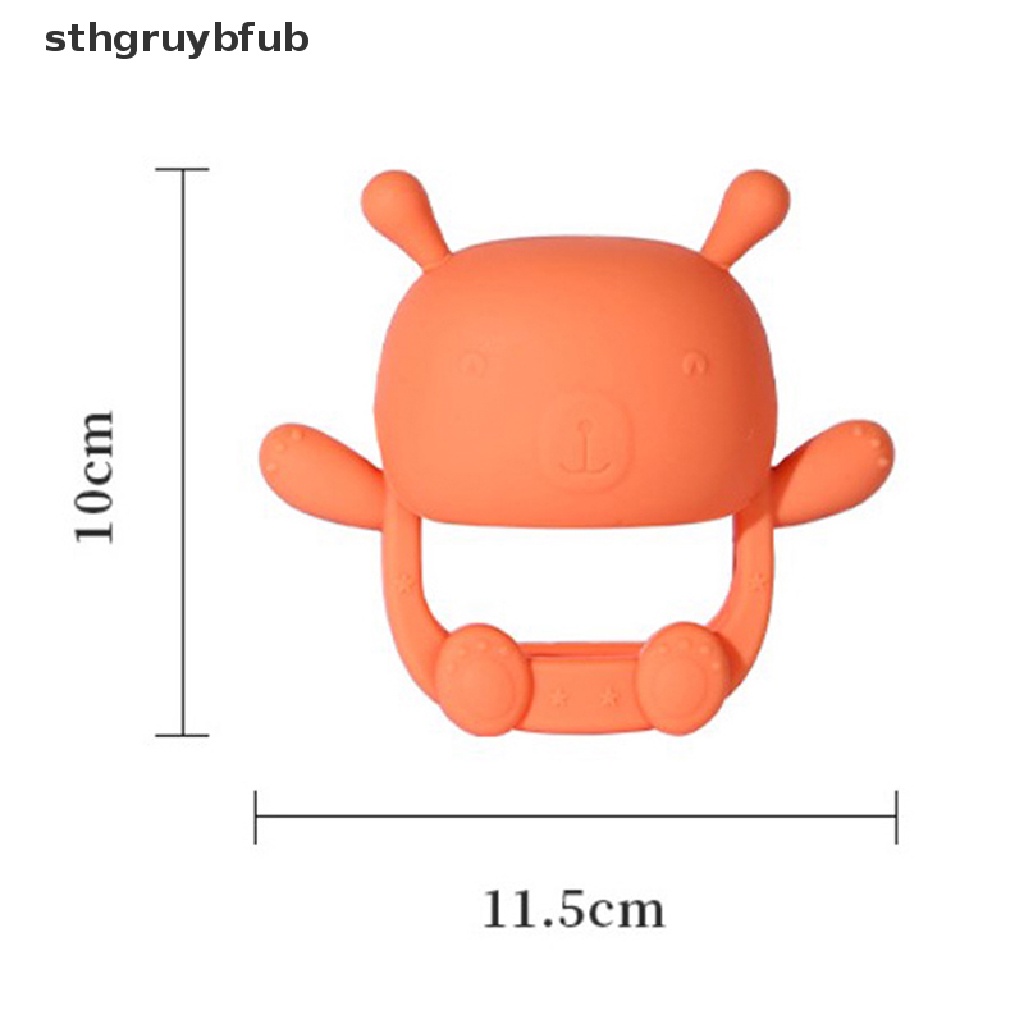 Găng Tay Silicone Chống Rách Hình Gấu Đáng Yêu Cho Bé ​Đồ Chơi Gặm Nướu Mát Xa Chống Cắn Dành Cho Bé