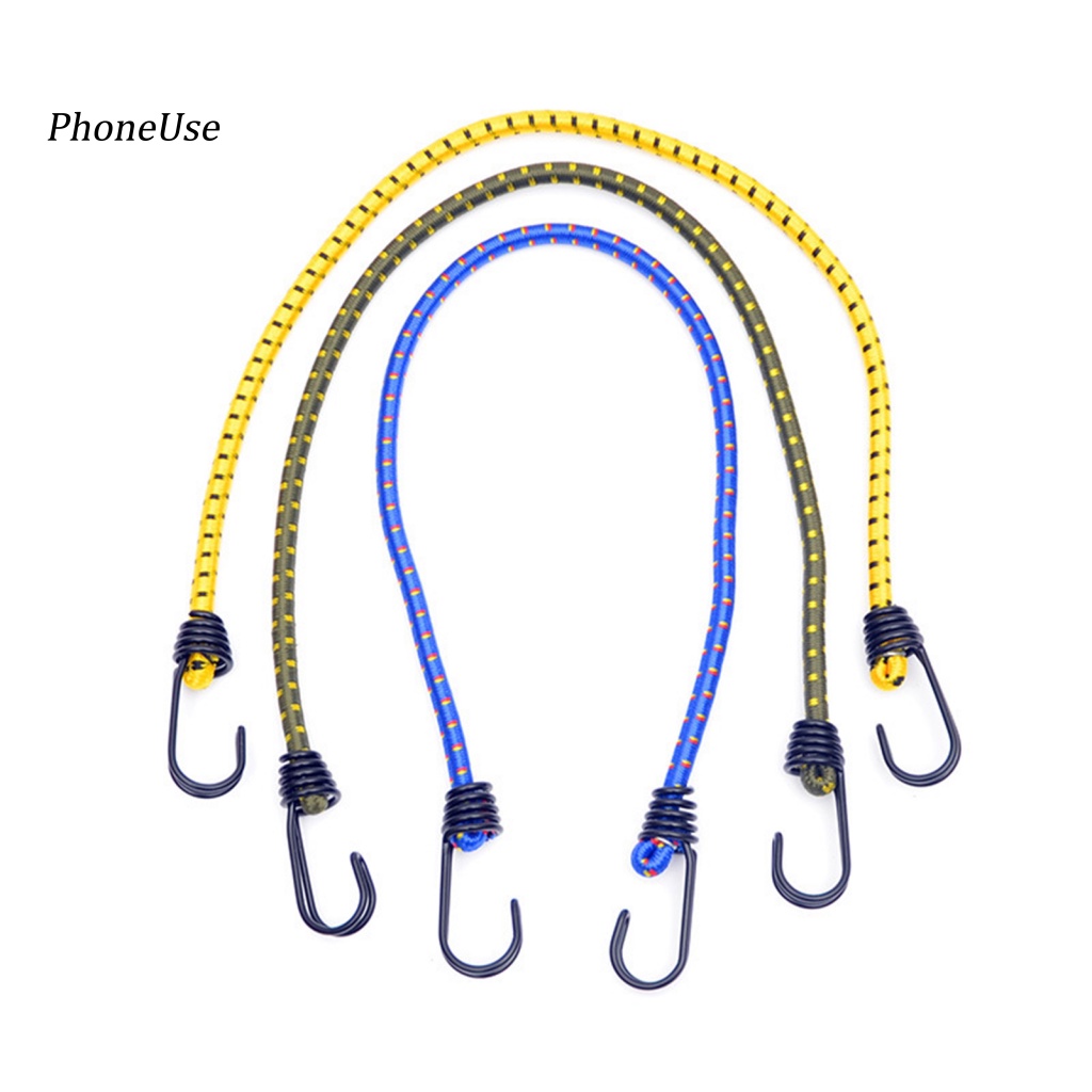 Pu Set 2 Dây Bungee 60cm Đa Năng Độ Co Giãn Cao Bền Cao Thông Dụng Cho Hành Lý Ngoài Trời