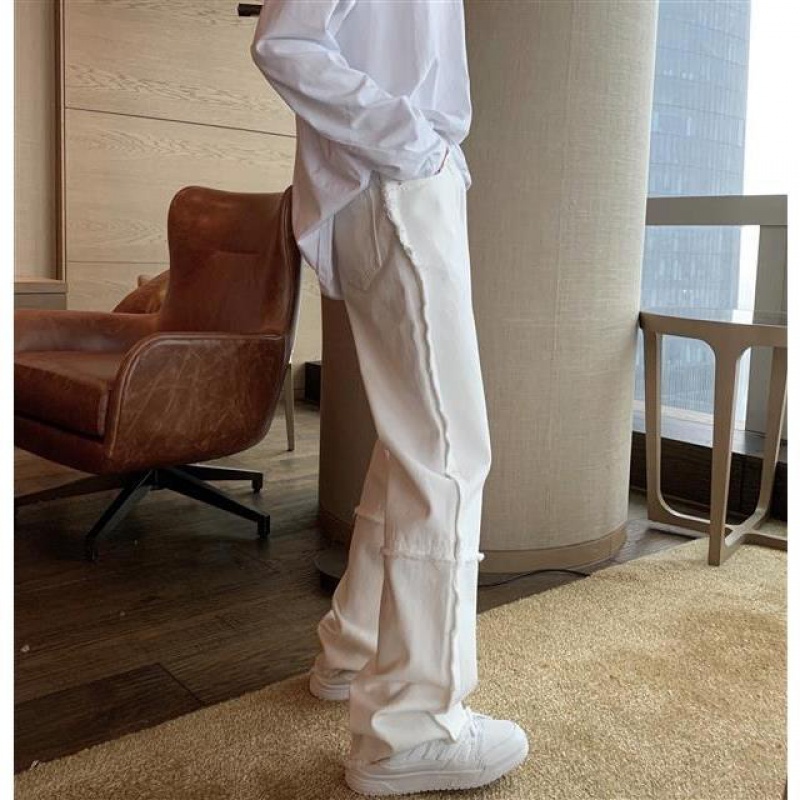 Quần Jean Dài Dáng Rộng Phong Cách Hàn Quốc Thời Trang Mới Năm 2021