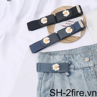 [2fire] Thắt Lưng Co Giãn Không Cần Đục Lỗ Có Thể Điều Chỉnh Thoải Mái Hợp Thời Trang