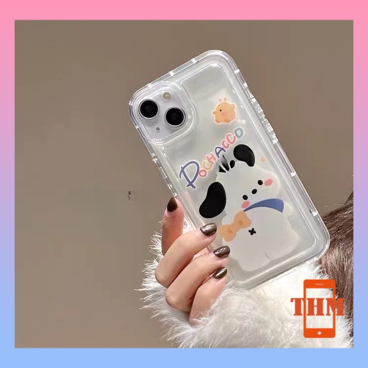 Ốp lưng iphone Phim hoạt hình Pacha Dog Vinnie Bear giảm xóc TPU túi khí trong suốt Cho Iphone 6 / 6S / 6splus / se / 7 / 7plus / 8 / 8plus / X / xs / xsmax / 11 / 12 / 13 / 14 / Plus / pro / pro max-703