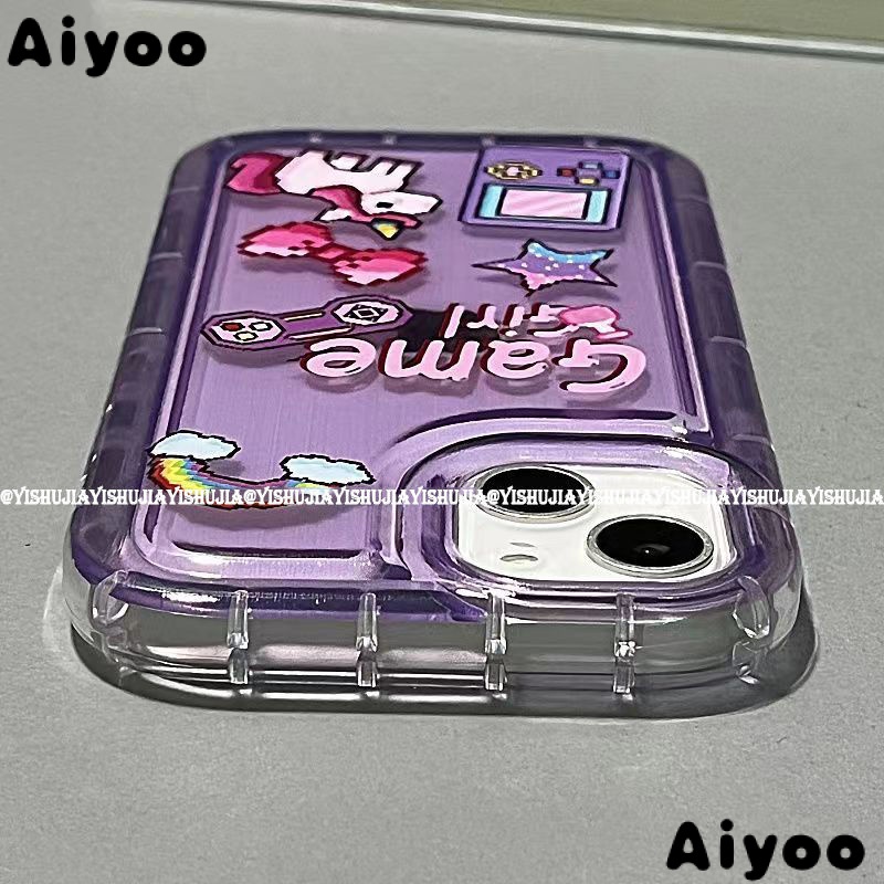 ✅Ốp Điện Thoại Đệm Khí Mềm Hình Máy Chơi Game 14 iPhone14promax 13 11 12Inch 3Bh