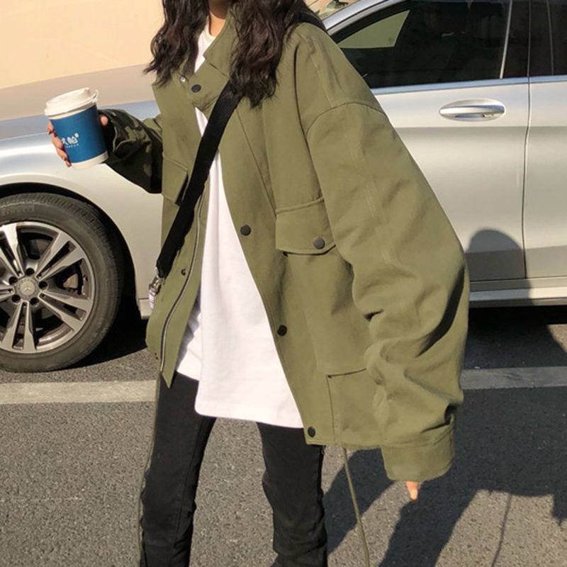 IELGY  Áo Khoác Thiết Kế Đơn Giản Thời Trang Hàn Quốc Cho Nữ