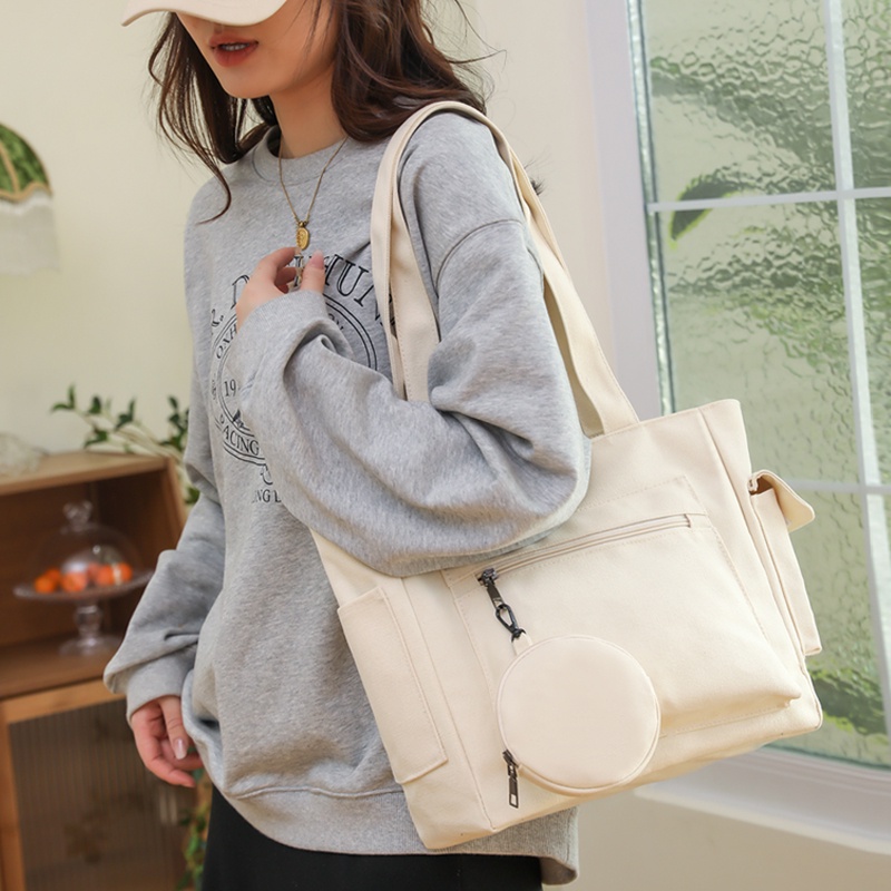 Túi tote Bằng Vải nylon Sức Chứa Lớn Thời Trang Dễ Phối Đồ Cho Nữ