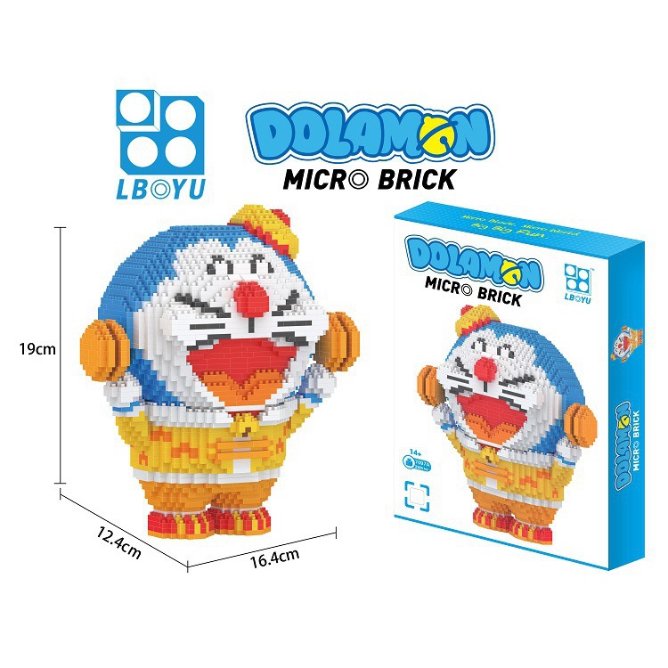 Bộ Đồ Chơi Lắp Ráp Hình Mèo Máy Doraemon 19cm
